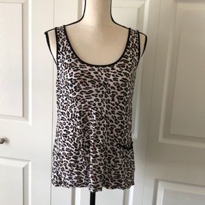 Forever 21 Juniors Racerback Tank, Medium Leopard